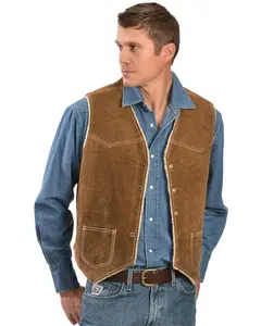 Scully Men's Boar Suede Leather Vest - 82-125