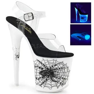 8 Inch Heel FLAMINGO-808SW Neon White