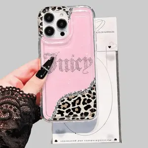 Transparent Leopard Print Air Cushion Case for iPhone 17 Pro Max/17 Air/17 Pro/17/16/16 Pro/15 Pro Max/13 Pro Max/14 Pro Max