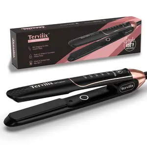 Terviiix Flat Iron Hair Straightener, 1-inch, Black Color Curler