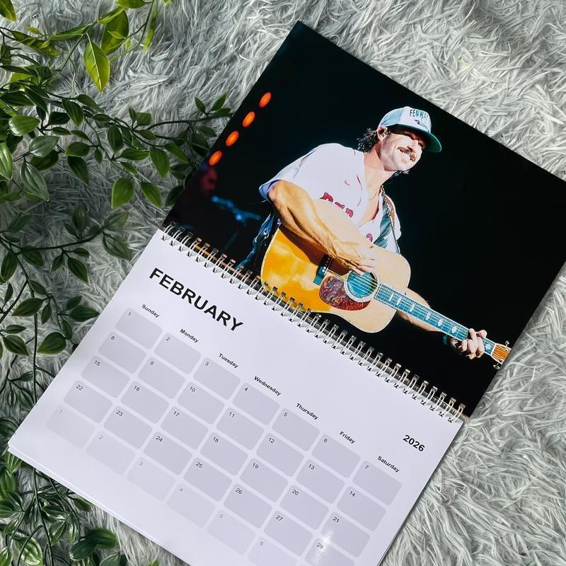 Riley Green 2026 Wall Calendar, Country Music Calendar, Inspired by Southern Singer, Fan Gift, Monthly Photo Planner for Home and Office Decor