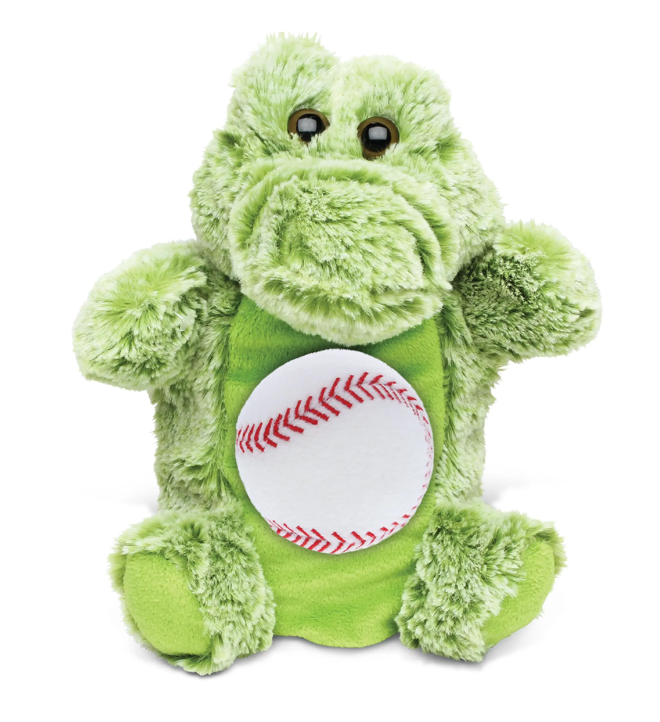 DOLLIBU Super Soft Alligator Sports Plush Hand Puppet - 1 Dollibu Alligator, 7.5in Unisex Stuffed Toy, Customizable Decoration, Birthday Play Companion
