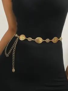 Vintage Waist Chain, Fashionable Waist Belt for Women, Trendy All-match & Exquisite Belt for Birthday Gift, Bling Western Belt