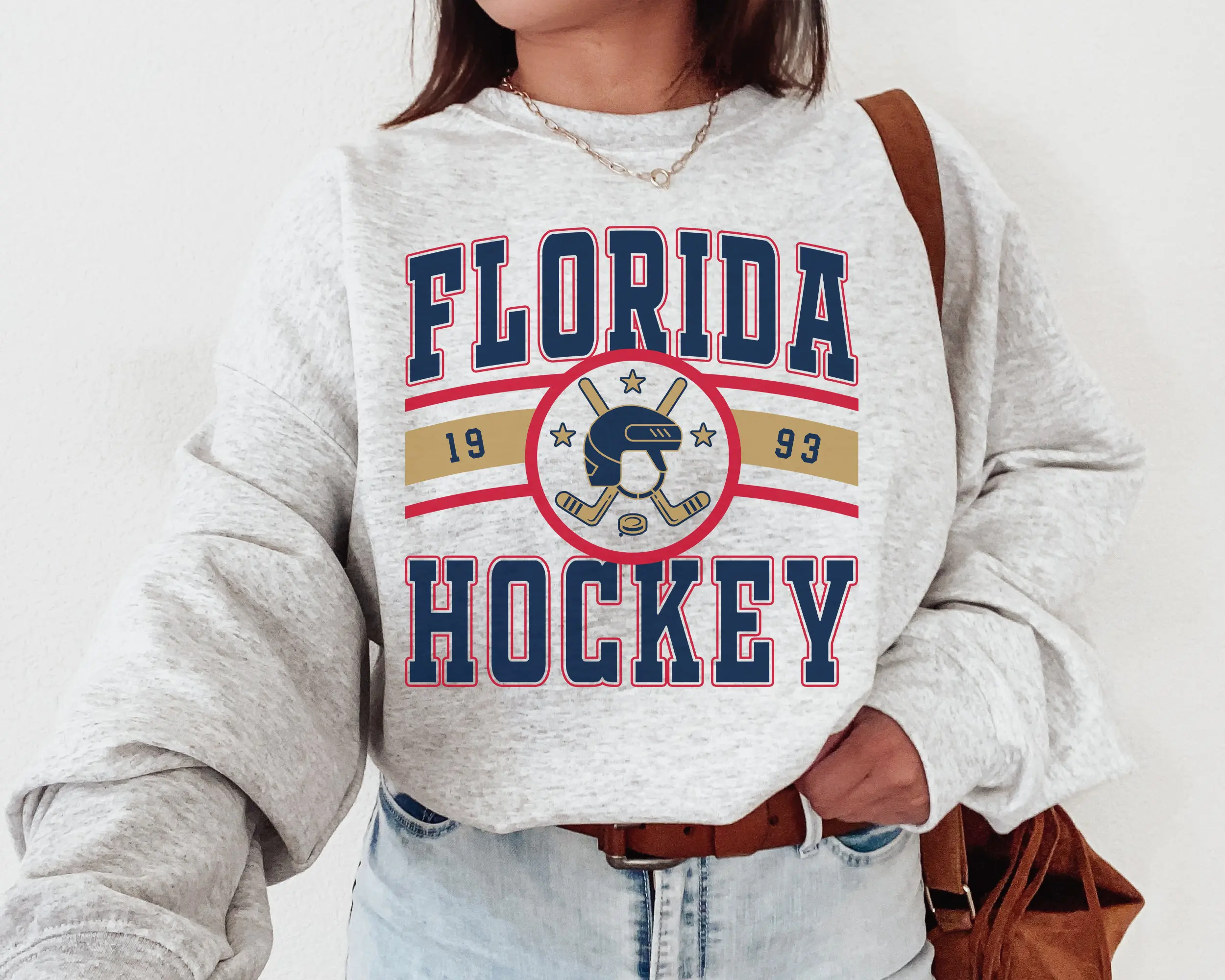 Vintage Florida Panther Sweatshirt T-shirt Florida Panther Sweater Panthers T-shirt Hockey Fan Shirt Retro Florida Ice Hockey