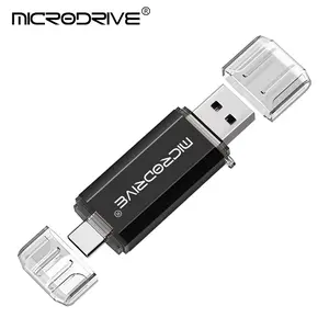 Type C USB Flash Drive OTG 2 in 1 USB 2.0 Micro USB Pen Drive 128GB 64GB 32GB 16GB 8GB 4GB Pendrive Flash Drive MicroDrive