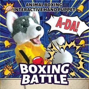 2026 Best Selling Kids Boxing Puppet Colorful Interactive Toy Bruce Lee Style Animal Hand Puppet for Fun Play