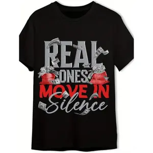 Everyday Graphic T Shirt Unisex Black Cotton Tee With Money Print Round Neck Funny Motivational Design For All Stretchable Comfortable Material