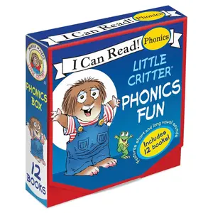 Little Critter 12-Book Phonics Fun!: A Box of 12 Mini-Books Featuring Short and Long Vowel Sounds (I Can Read Phonics) - Paperback