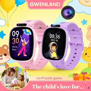 GWENLAND New Kid's Smart Watch - Pedometer & Flashlight, Comes with Multiple puzzle and fun Games built-in, Alarm Clock, Calendar, Calculator, Stopwatch, 300mAh Battery Life, With Children's Day Gift/Birthday Gift, Smartwatch for Teens