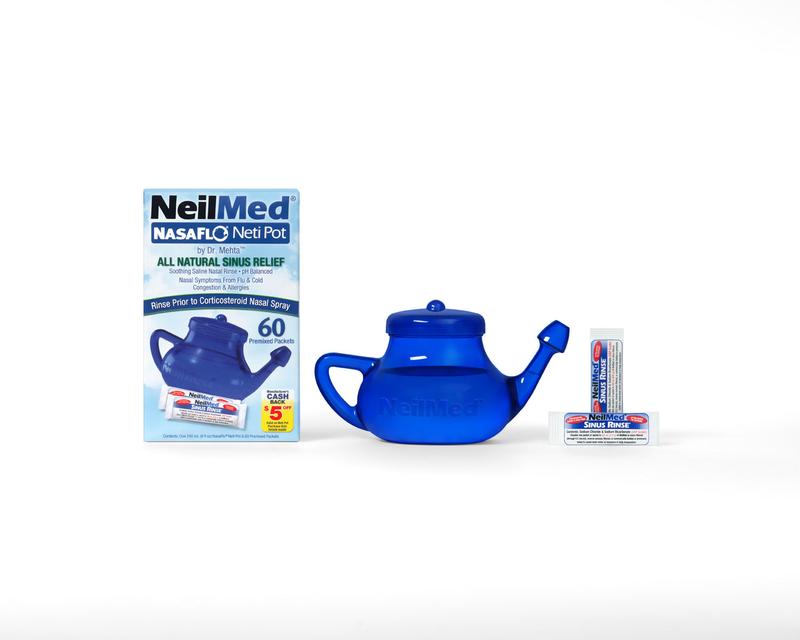 NasaFlo Neti Pot with 60 Packets