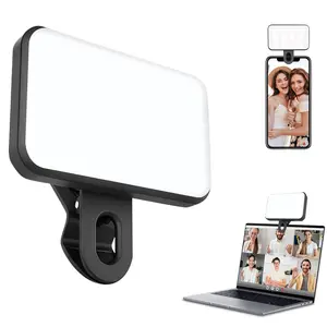 1 Pc LED Fill Light Selfie Light, LED Phone Light With 3 Lighting Mode, Portable Mini Clip-On Fill Light , Makeup, Live Stream, Zoom Conference Rechargeable Clip Video/Photos Light For Phone, Camera
