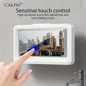 Fixed Universal Waterproof and Anti-fog Mobile Phone Case for Bathroom Shower Phone Holder Waterproof Can Touched Shower Phone