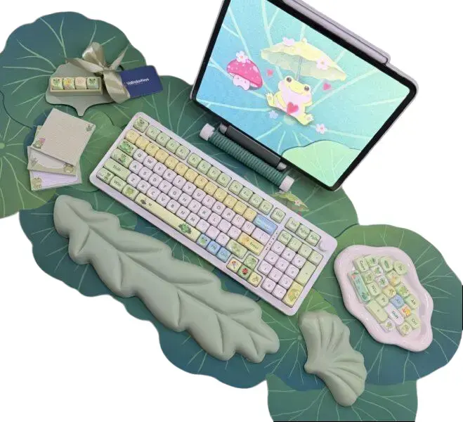 Fun Frog Theme Mechanical Keyboard Full Set (ft. Click Therapy Studio)