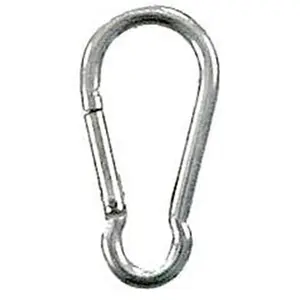 212 MAIN Zinc Metal Spring-Type Chain Snap Links, 2-Piece 0.38 in. Size, for Chain Repair, Sailing & Water Sports, Model T7645016