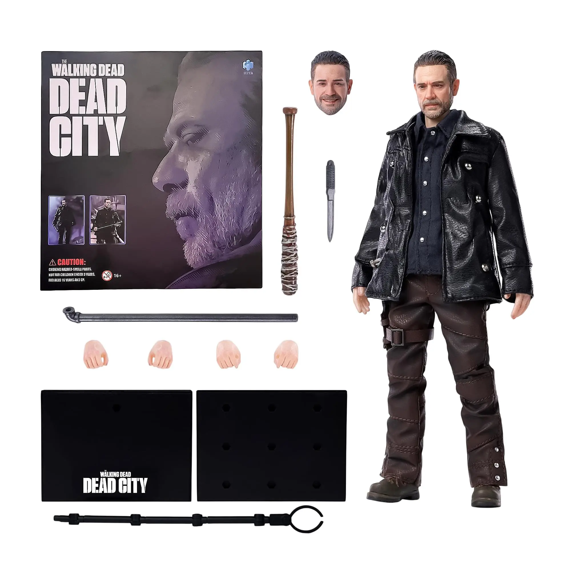 The Walking Dead: Dead City Negan Action Figure, 1:12 Scale, 6 Inches, Includes Lucille, Suitable for 12 Years Above, Toys & Hobbies Action Figure