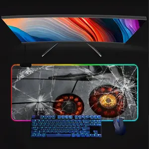 Sports Car GTR Mouse Pad RGB gaming keyboard with LED backlight, rubber gaming mouse pad, keyboard mat