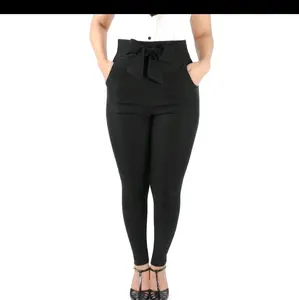 Pin Up Pants, Tie Waist Black Cigarette Pants XS-3XL
