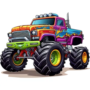 DTF Transfer – CQ Monster Truck Multi Sizes