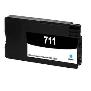 U.S. Remanufactured for HP 711 29-ml (CZ130A) Cyan Ink Cartridge New Chip