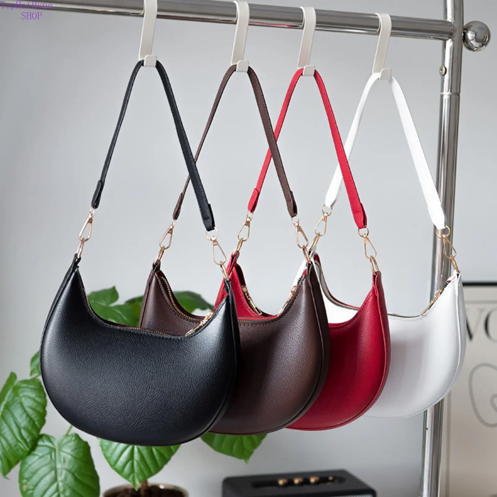 Women's 2026 French-Style Underarm Purse Shoulder Bag - Minimalist Crescent Handbag for Women, Lightweight Soft Unique Trending Purses for Office, Shopping, Handbags For Women