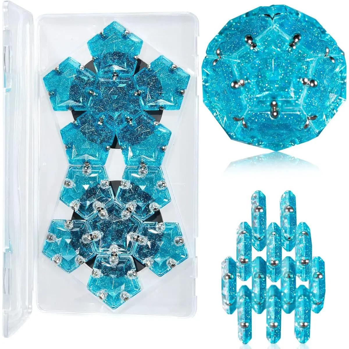 Holographic Glitter Crystal Blue