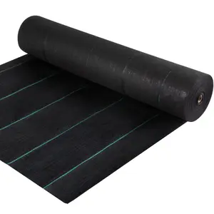 Weed Barrier, 5.8oz Landscape Fabric, 4ft x 300ft Cover Mat Heavy Duty Woven Grass Control Geotextile for Garden, Patio, Black