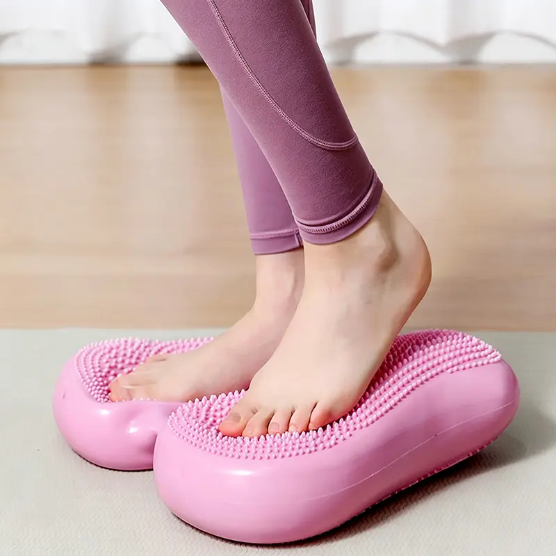 Women’s Mini Inflatable Step Stepper Machine - One Size, Portable Household Foot Pedal Exerciser, Low-Impact Cardio Fitness Training Equipment for Home Use