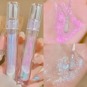 Diamond Liquid Highlight Face Glittering High Gloss Pearlescent Brighten Eye Shadow Korean Water Light Face Boost Luster Makeup Brenay Birthday Lipglossbrenay birthday lipgloss   Smooth Cosmetic Glossye Makeup Produ Waterproof soft glam