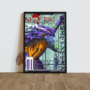 Neon Genesis Evangelion Anime POSTER UNFRAMED, Anime POSTER UNFRAMED , Anime Gifts, Manga POSTER UNFRAMED, Wall Art, Wall Decor, Home Decor, Birthday Gift, Wall Art 705