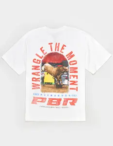 PROFESSIONAL BULL RIDERS Mens Unexpected Graphic Crewneck Short-Sleeve Tshirt, Menswear Casual Top