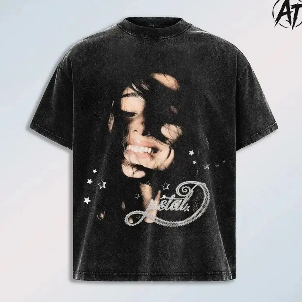 Vintage "Arianna G" Petal Album 2026 Acid Wash Oversized T-Shirt, Retro Pop Star Graphic Tee, Premium Heavyweight Cotton Y2K Streetwear Fashion Top, Soft Girl Aesthetic Unisex Fan Merch, TikTok Viral 2026 Album Washed Tee Z7R