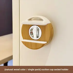 Suction Cup Power Strip Holder No Drill Wall Mounted Remote Control Socket Fixer Wall Organizer for Power Strips and Cable Management