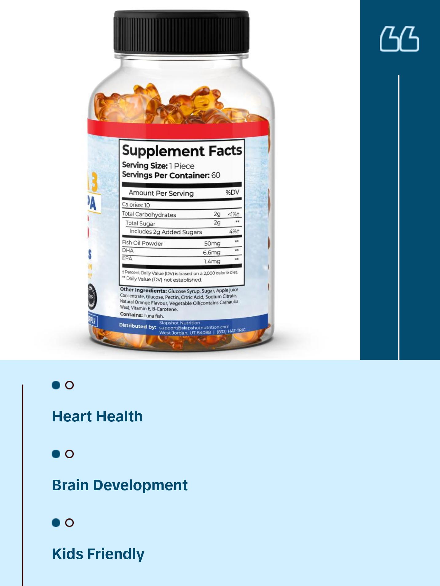 Kids Omega-3 Gummies DHA + EPA - 60 Count