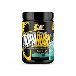 AML Dopa Rush Dopamine Support & Focus Supplement | Clean Energy with L-Tyrosine, Mucuna & TeaCrine