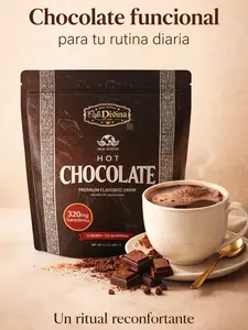 Cafe Divina Premium Hot Chocolate Drink with Enhanced Chocolate Flavor & Reishi 320mg 15 Sachets per Pack