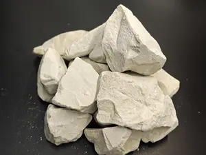 Natural Gray-White Kaolin Lumps with Gentle Grip: Soft, Slightly Sticky & 100% Edible Montmorillonite Bentonite Clay