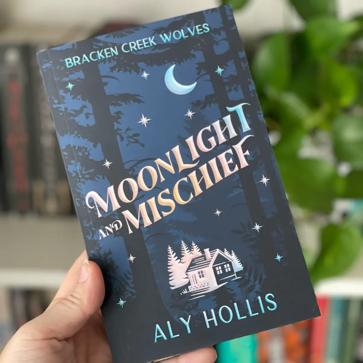 Moonlight and Mischief by Aly Hollis (Bracken Creek Wolves #2) - Signed Paperback - Paranormal Romance Novel with Special Edition Sprayed Edges