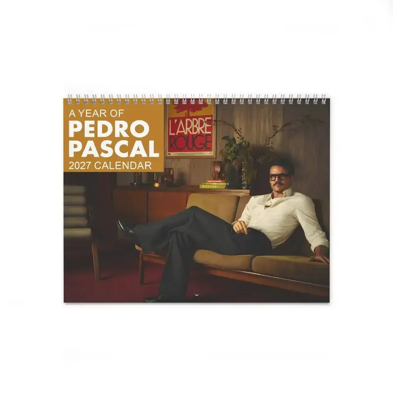 New Pedro Pascal 2027 Calendar, Gift For Fans, 2027 Calendar For Fans
