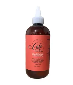 Cafe Hair Co. Detox Clarifying Cleansing Liquid Shampoo - Sulfate-Free, Gentle Formula with Witch Hazel, Chamomile, Peppermint - Restores Moisture for Any Hair Type - 8oz