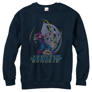 Men's Marvel Hawkeye Classic Ready Aim Fire Sweatshirt