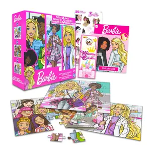 Barbie Jigsaw Puzzle 3 Pack |  24, 48, & 100 Pieces