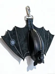 Leather Bat Coin Purse Keychain, Stylish Leather Design, Durable & Functional, Limited Edition Accessory, Perfect Gift Idea for Him Her