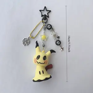 Mimikyu Silicone Keychain Cute Anime Charm for Bags & Keys Present for Girlfriend Perfect for Cosplay Gift for Woman