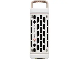Turtlebox Ranger HD Bluetooth 5.4 Speaker - Ivory, Loud Outdoor Portable Audio Device with Handle, Rugged, Waterproof, Shockproof, Deep Bass