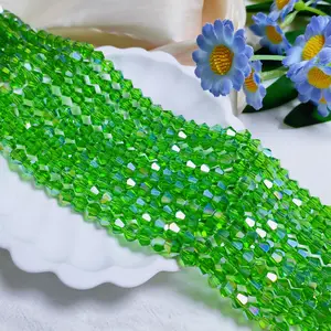 [US shipping ] 6mm K9 crystal glass bicone beads 45pcs per strand for DIY bracelet & necklace & keychain accessories