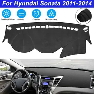 Motorbymotor Fit For Hyundai Sonata 2011-2014 Premium Dash Mat Dashboard Cover  High-Quality Fabric Absorbs Heat Reduces Glare Easy Installation No Adhesive Required racing  stripes battery  repair  kit Multi-Function Portable Jump Starter