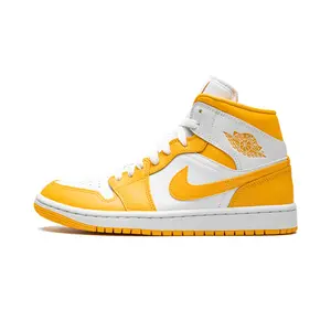 JORDAN 1 MID WMNS "White / University Gold" BQ6472 117