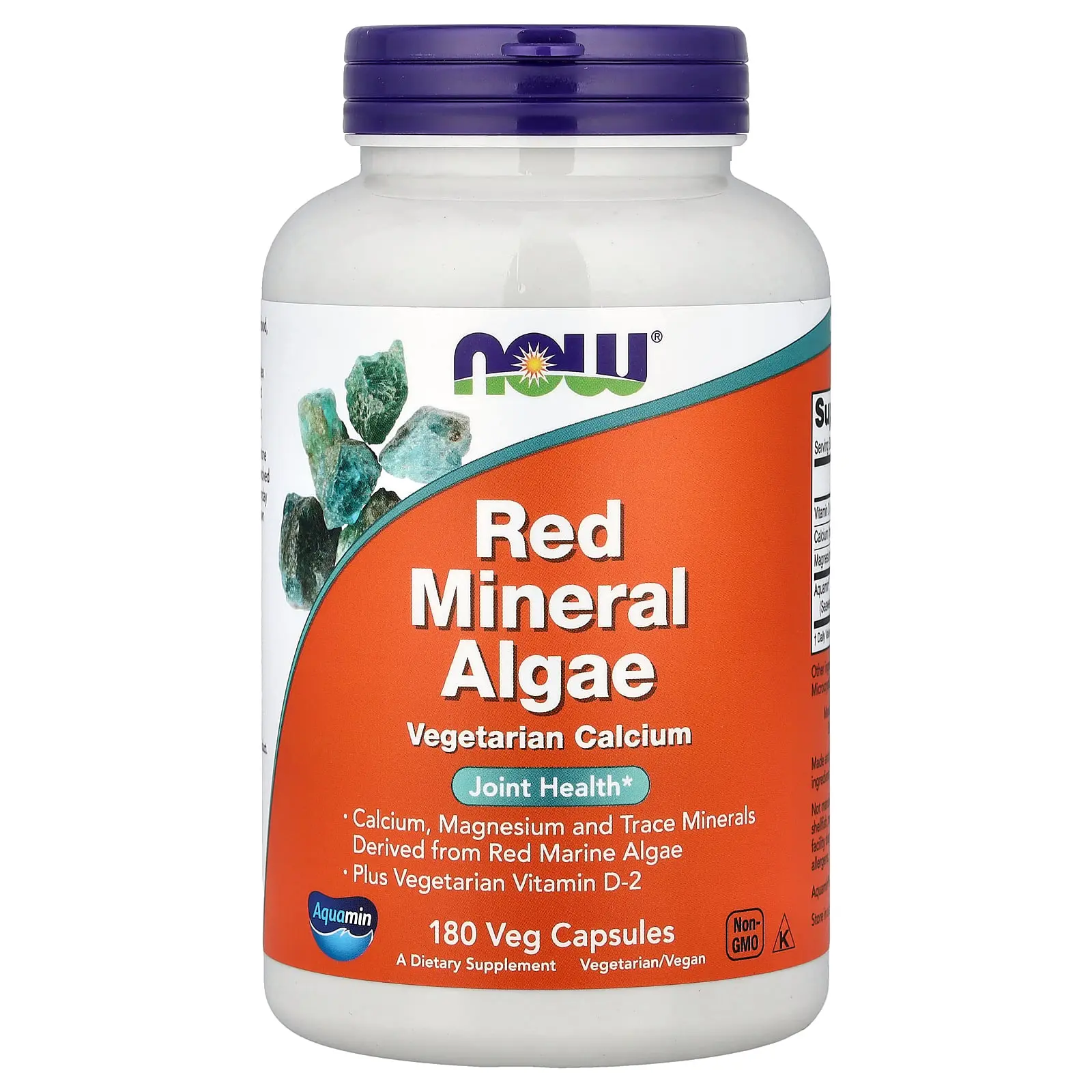 NOW Foods Red Mineral Algae, 180 Veg Capsules