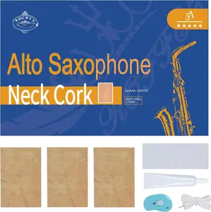 Alto Saxophone Sax Joint Cork Replacement Kit, Saxophone Cork, Glue, , Taping and Sandpaper