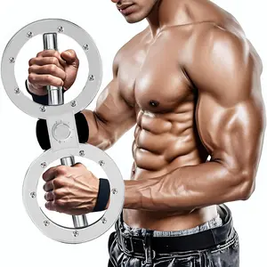 360° Rotatable Burn Machine Arm Trainer, Adjustable Resistance Forearm & Grip Strength Exerciser for Home and Gym, Adjustable Forearm Strengthener